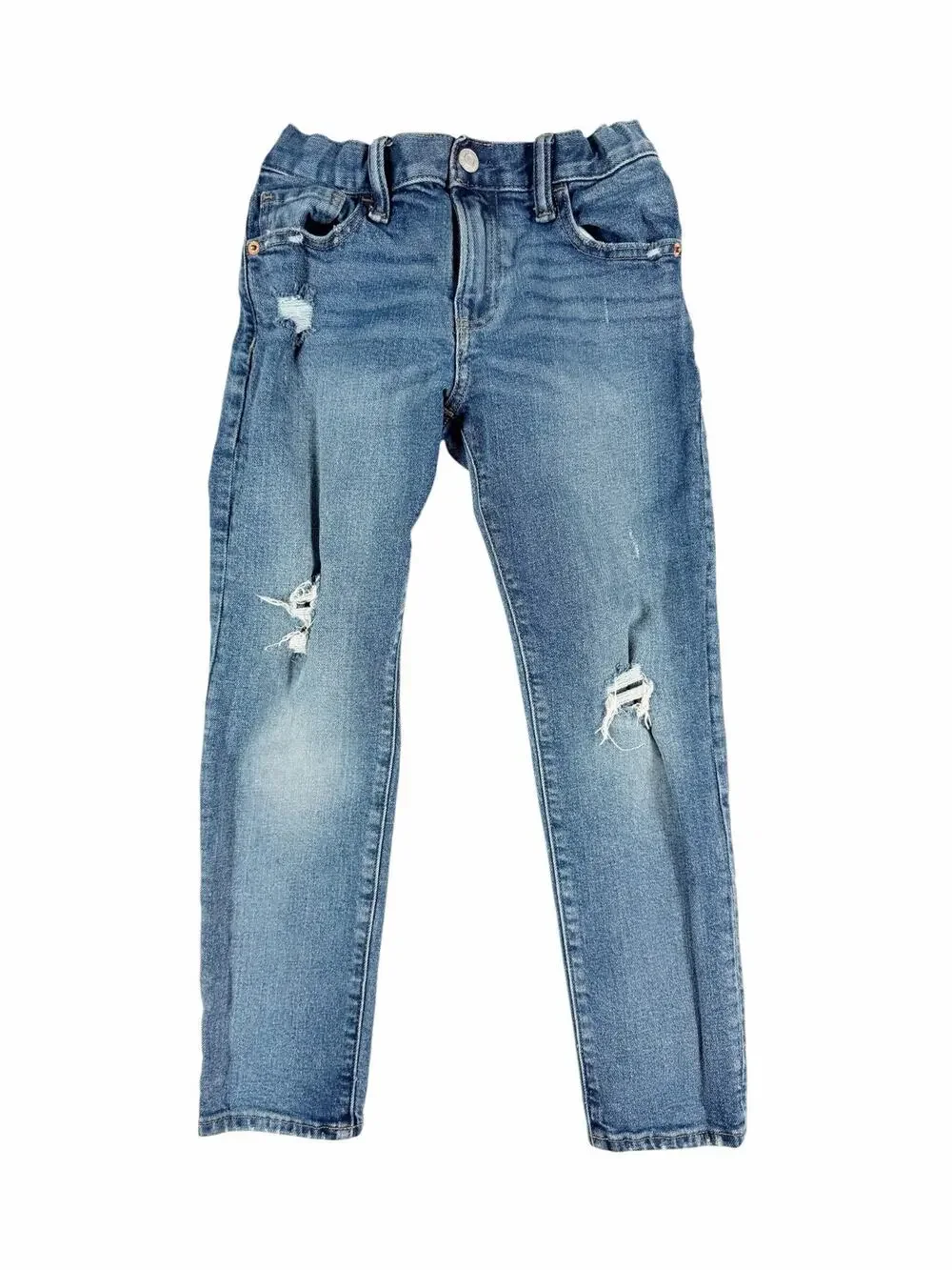 Gap Kids Distressed Pull-On Skinny Jeans Medium Wash Size 8 Slim